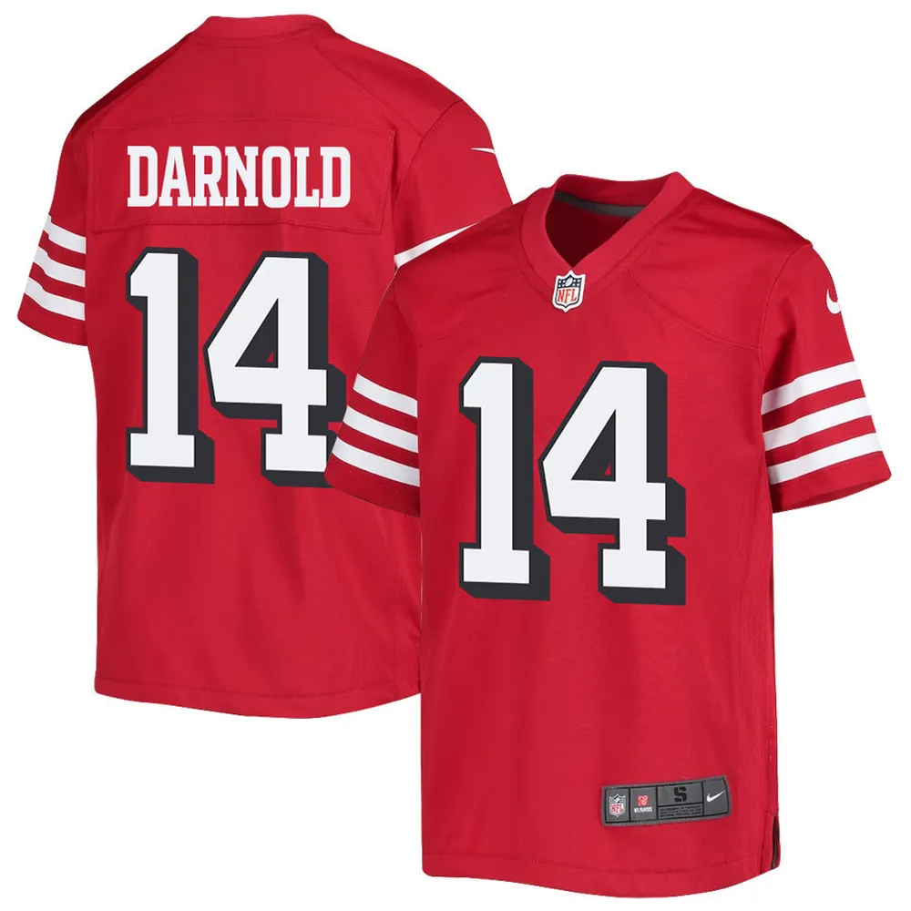 Sam Darnold 14 San Francisco 49ers Youth Alternate Game Jersey – Scarlet