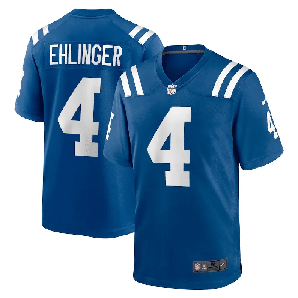 Sam Ehlinger 4 Indianapolis Colts Game Jersey – Royal