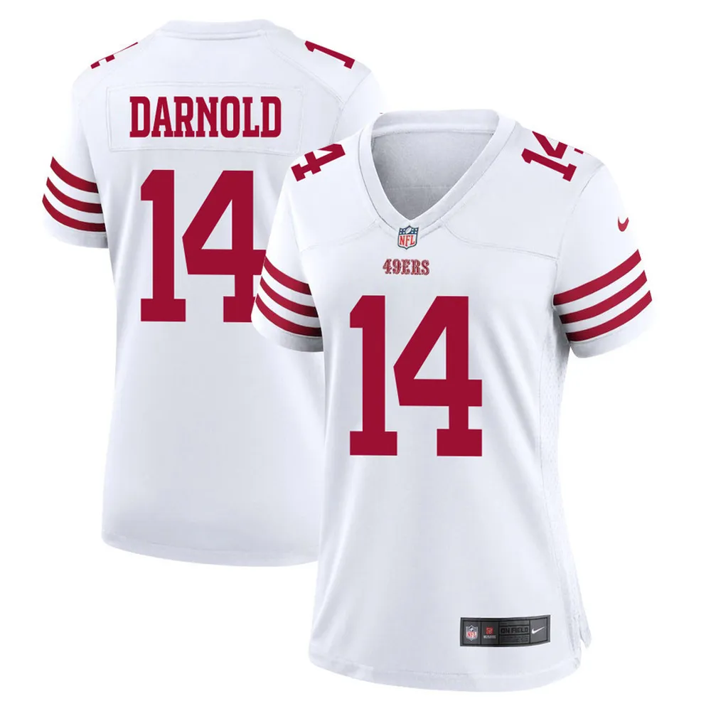 Sam Darnold 14 San Francisco 49ers Women Game Jersey – White