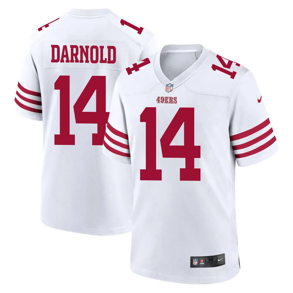 Sam Darnold 14 San Francisco 49ers Men Game Jersey – White