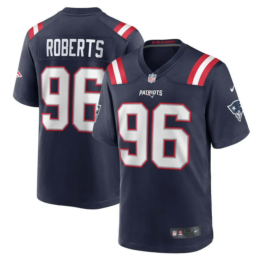 Sam Roberts New England Patriots Game Player Jersey – Navy