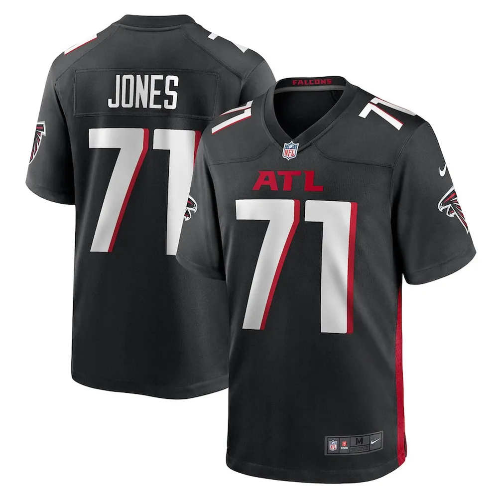 Sam Jones 71 Atlanta Falcons Men’s Game Jersey – Black