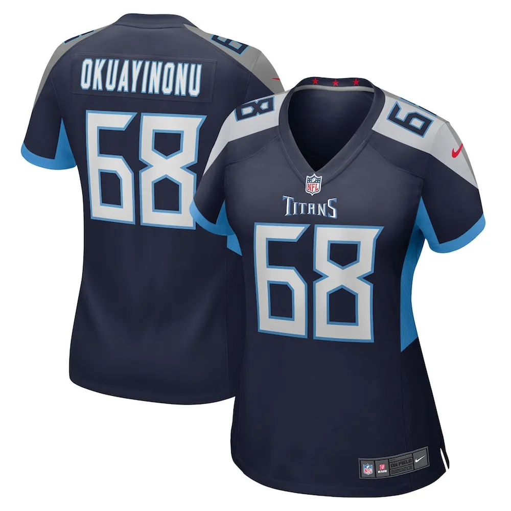 Sam Okuayinonu Tennessee Titans Women’s Game Player Jersey – Navy