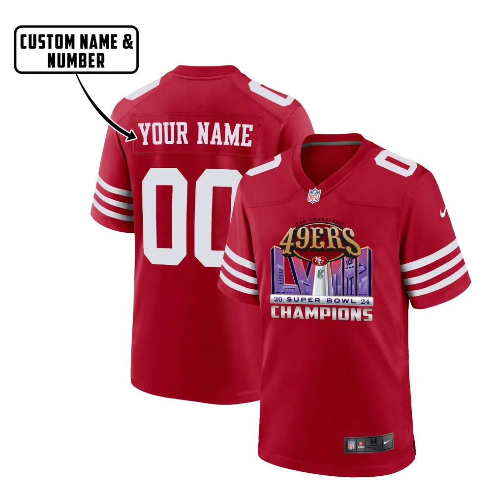 San Francisco 49ers Champions LVIII Sport Game Jersey – Men, Red V39