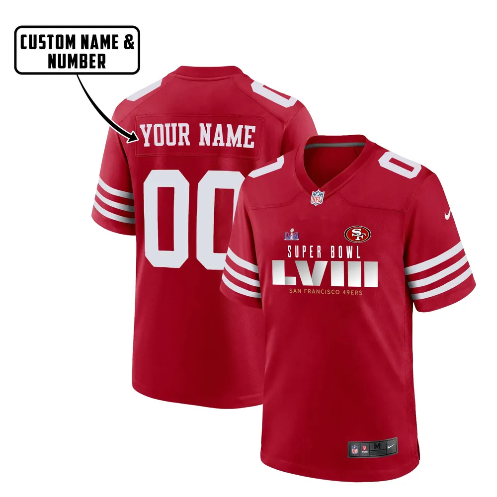 San Francisco 49ers LVIII Champions Modern Game Jersey – Men, Red V19