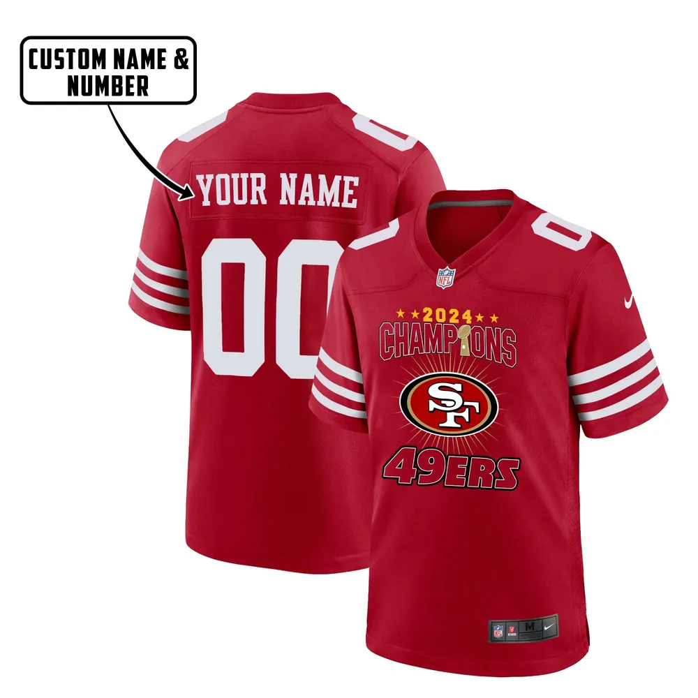 San Francisco 49ers LVIII Champions Stars Game Jersey – Men, Red V8