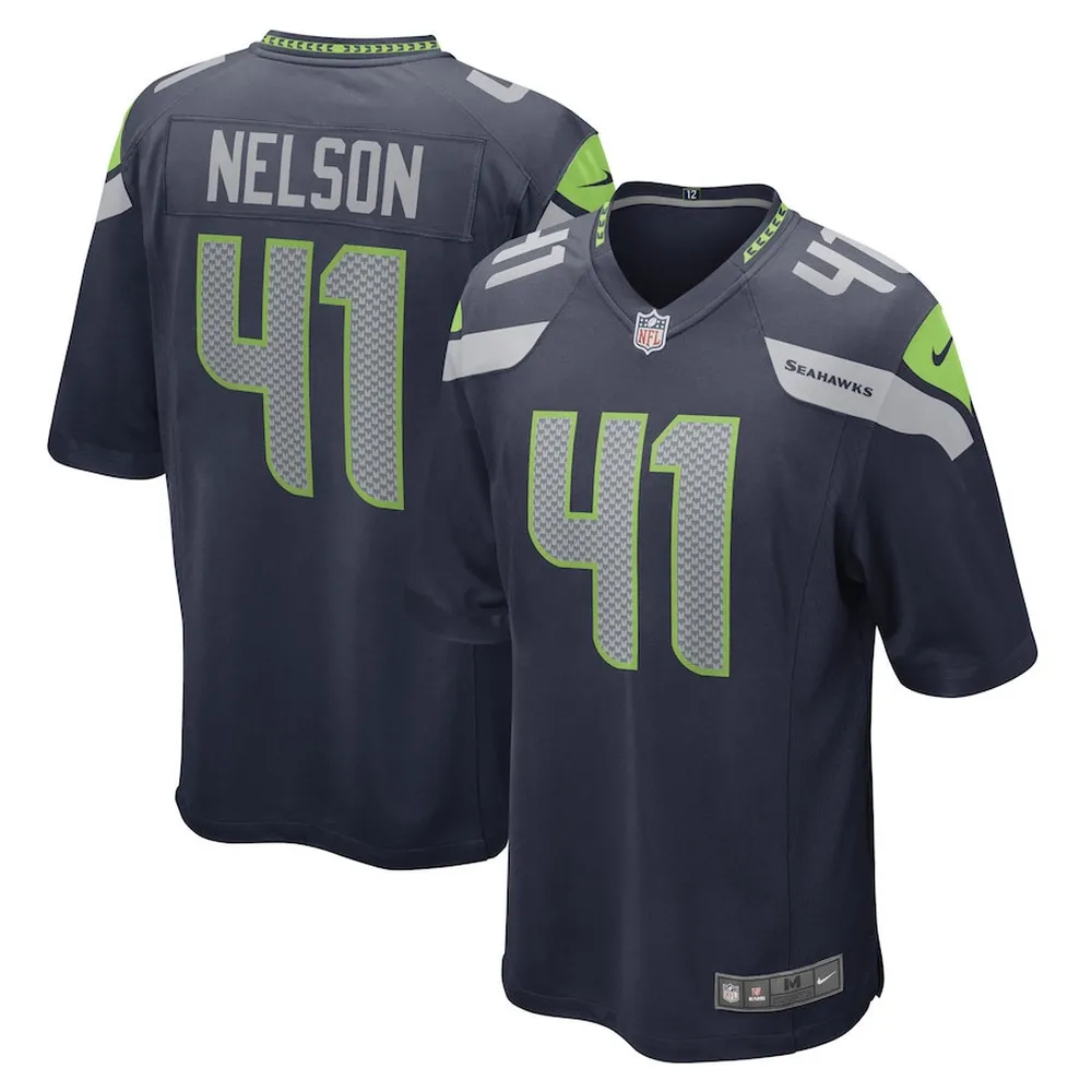 Scott Nelson Seattle Seahawks Game Player Jersey – College Navy