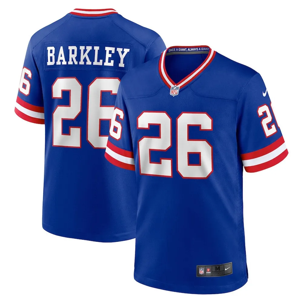 Saquon Barkley New York Giants Classic Player Game Jersey – Royal