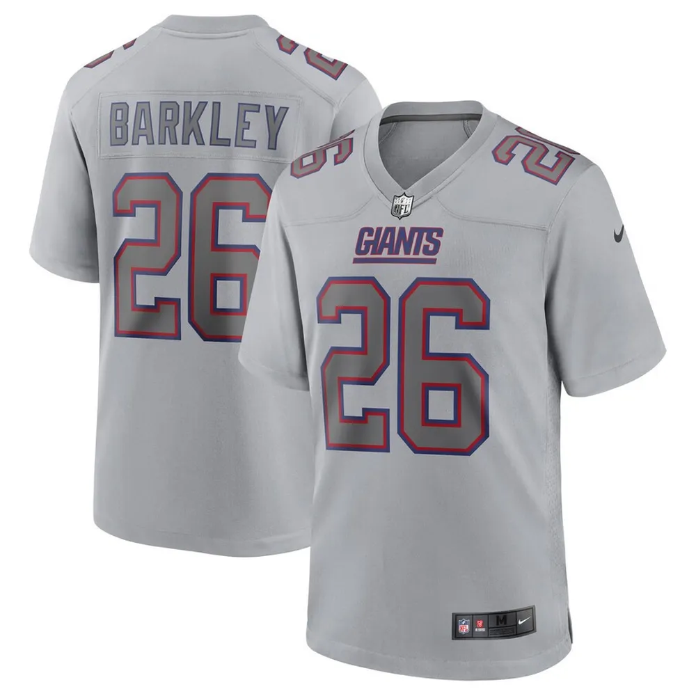 Saquon Barkley New York Giants Atmosphere Fashion Game Jersey – Gray