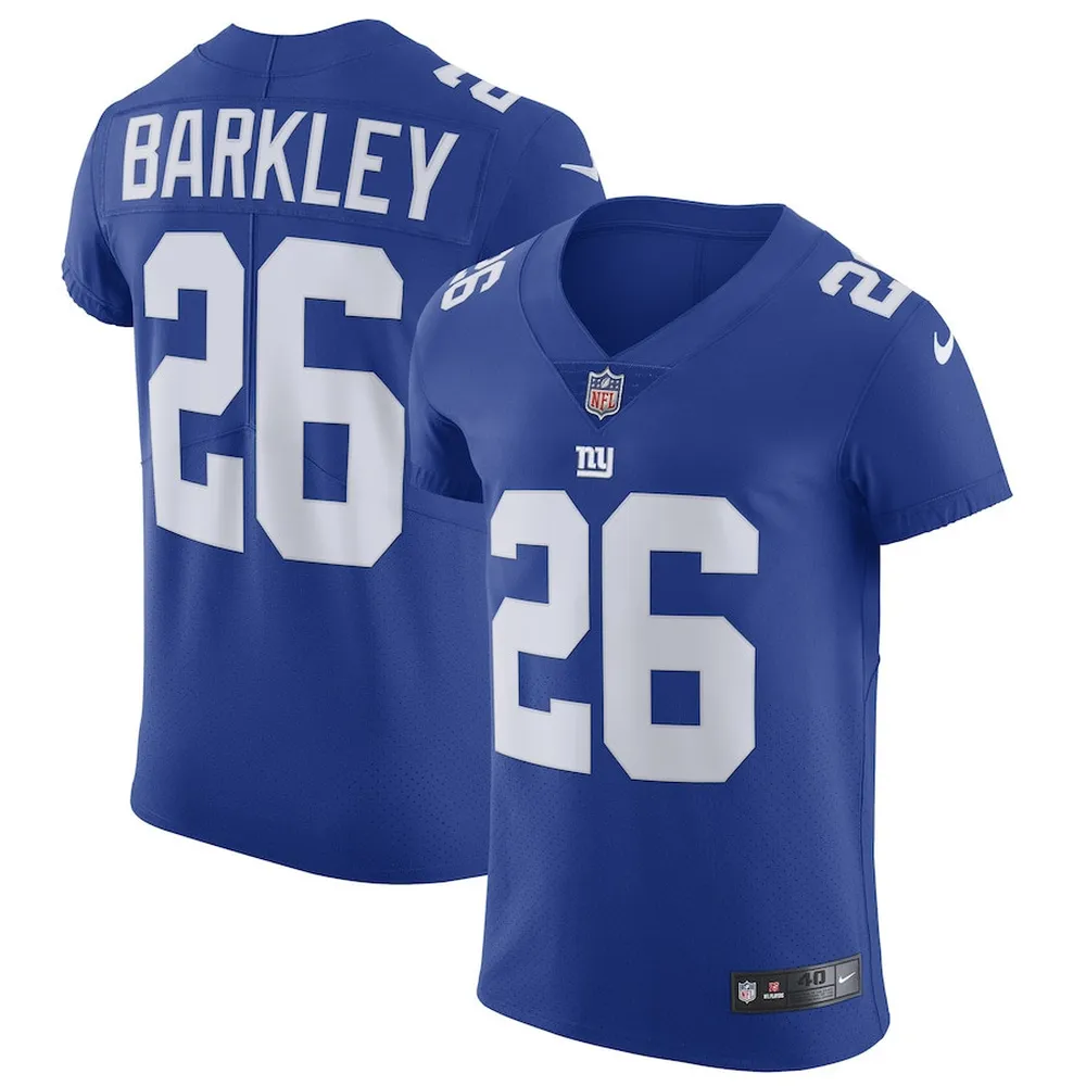 Saquon Barkley 26 New York Giants Vapor Untouchable Elite Player Jersey – Royal