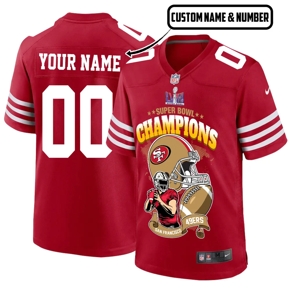 San Francisco LVIII Champions Stars Game Jersey – Men, Red