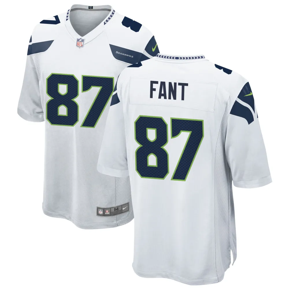 Seattle Seahawks Noah Fant 87 Game Jersey – White Jersey