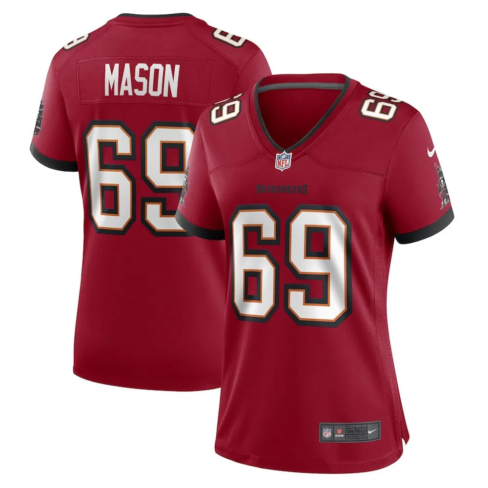 Shaq Mason Tampa Bay Buccaneers Women’s Game Player Jersey – Red