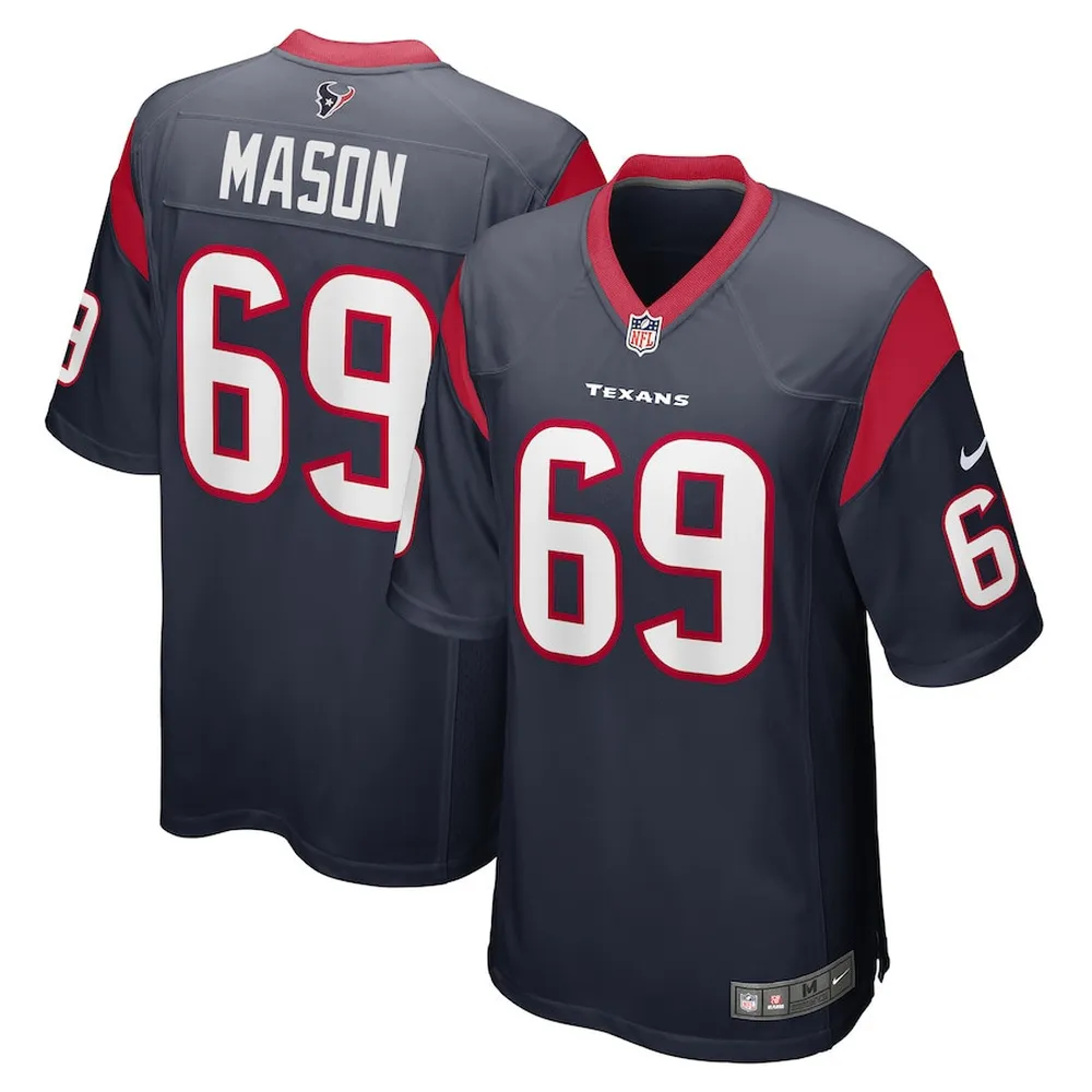 Shaq Mason 69 Houston Texans Men’s Game Jersey – Navy