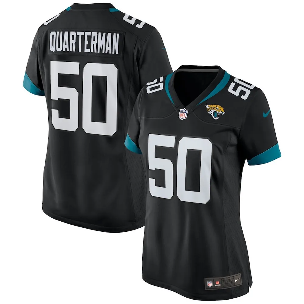 Shaquille Quarterman 50 Jacksonville Jaguars Women’s Game Jersey – Black