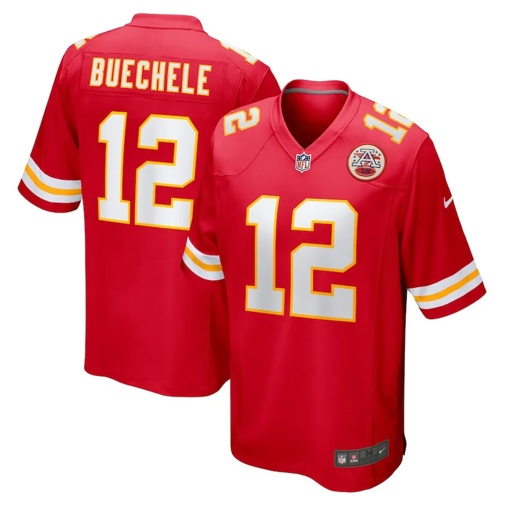 Shane Buechele Kansas City Chiefs Game Player Jersey – Red