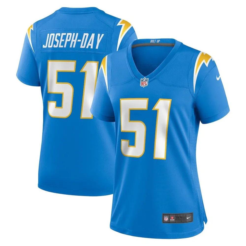 Sebastian Joseph-Day 51 Los Angeles Chargers Women’s Game Player Jersey – Powder Blue