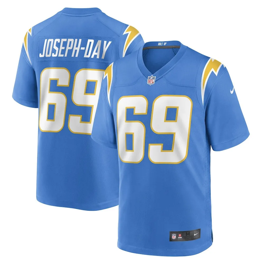 Sebastian Joseph-Day Los Angeles Chargers Game Player Jersey – Powder Blue