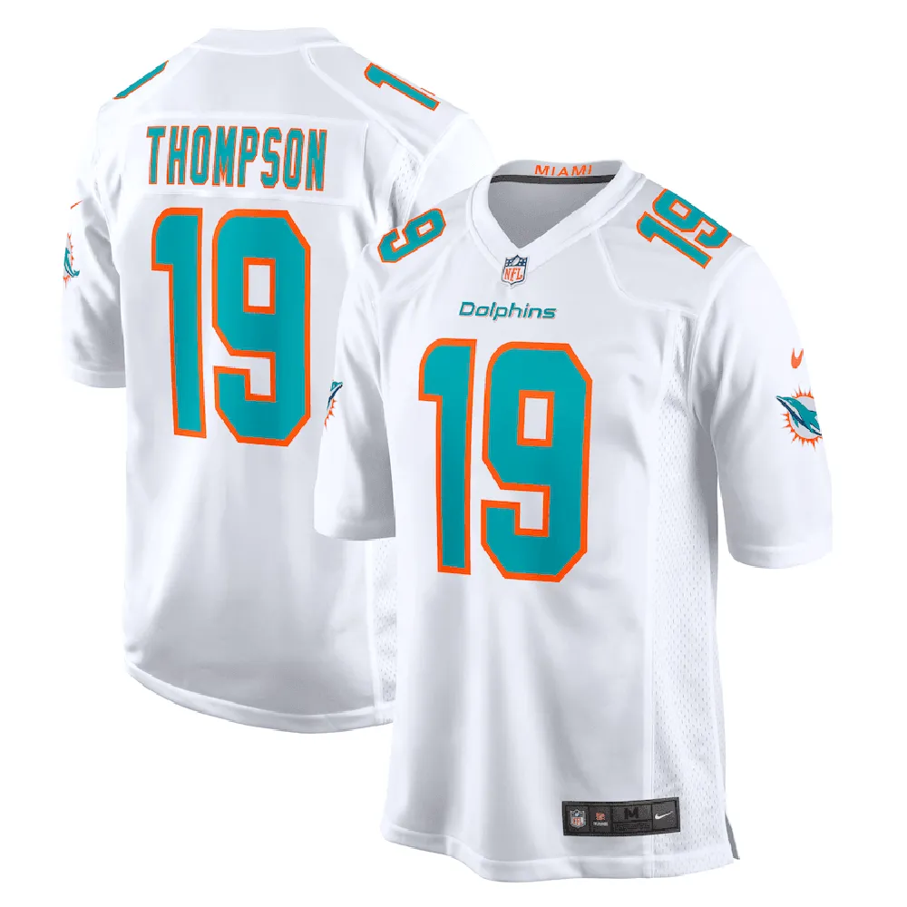 Skylar Thompson 19 Miami Dolphins Game Player Jersey – White