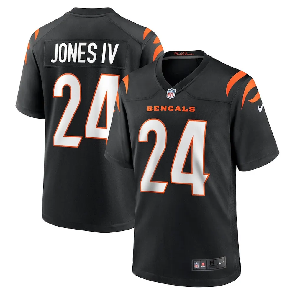 Sidney Jones 24 Cincinnati Bengals Men’s Game Jersey – Black