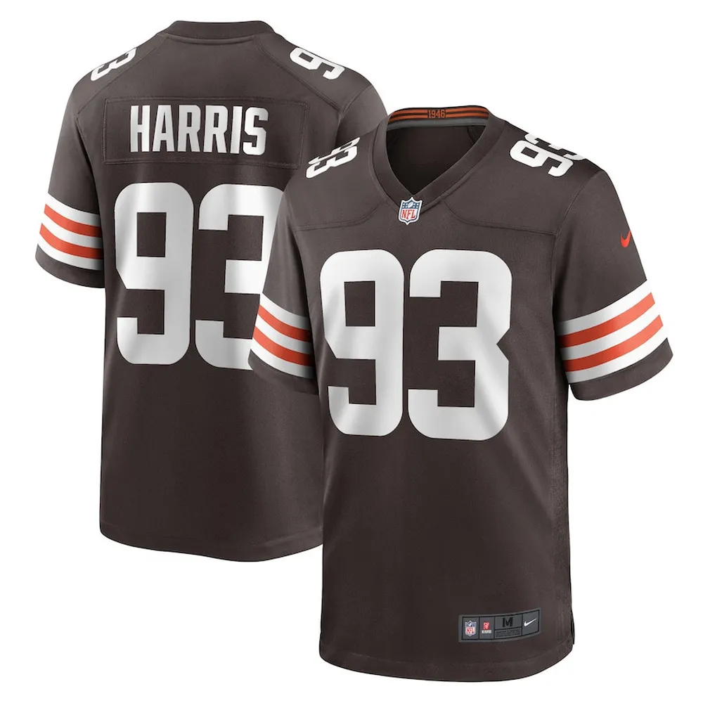 Shelby Harris 93 Cleveland Browns Men Team Game Jersey – Brown