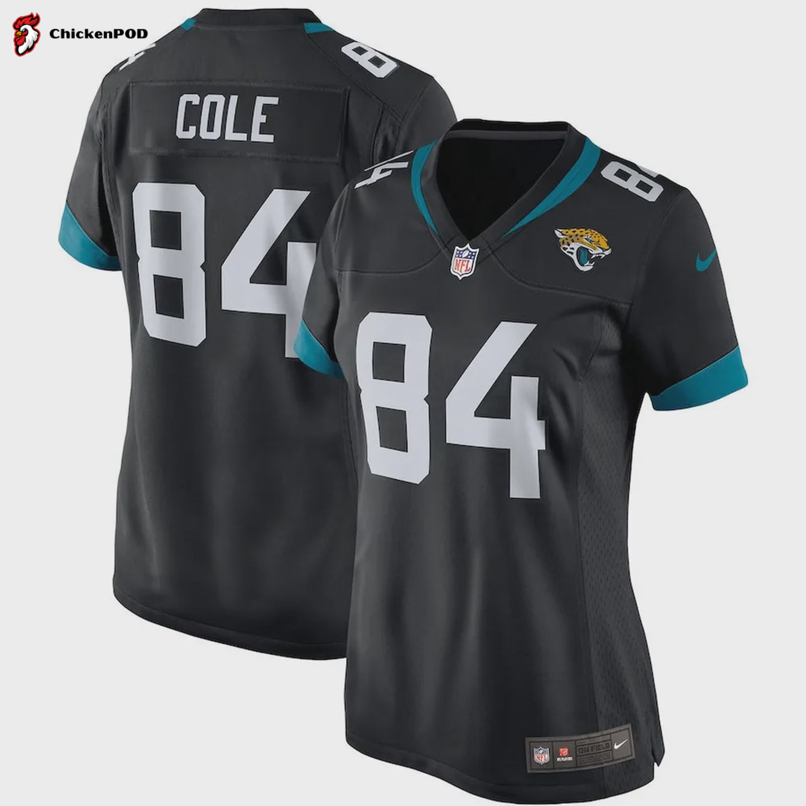 Keelan Cole 84 Jacksonville Jaguars Women’s Game Jersey – Black