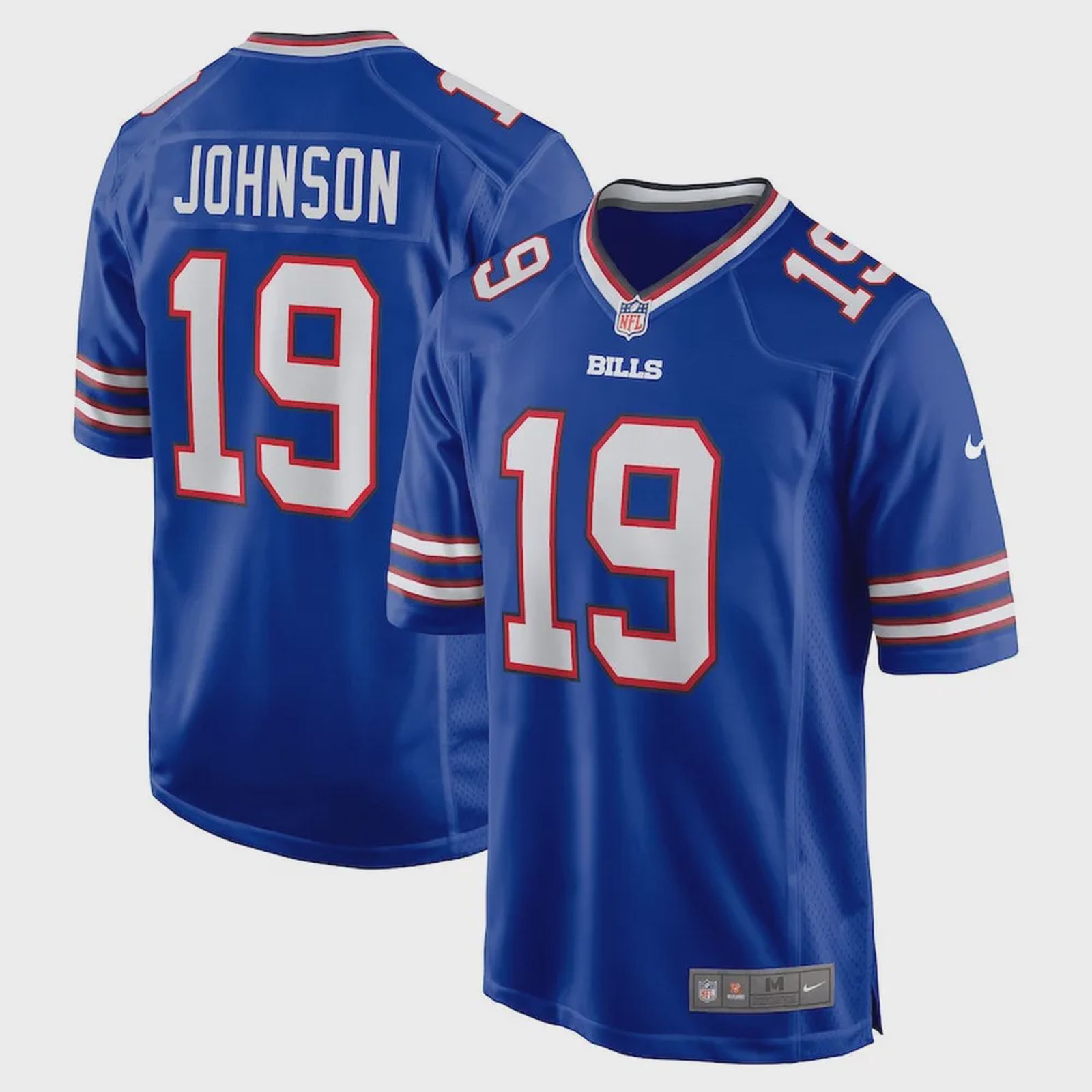 Keesean Johnson 19 Buffalo Bills Home Game Player Jersey – Royal