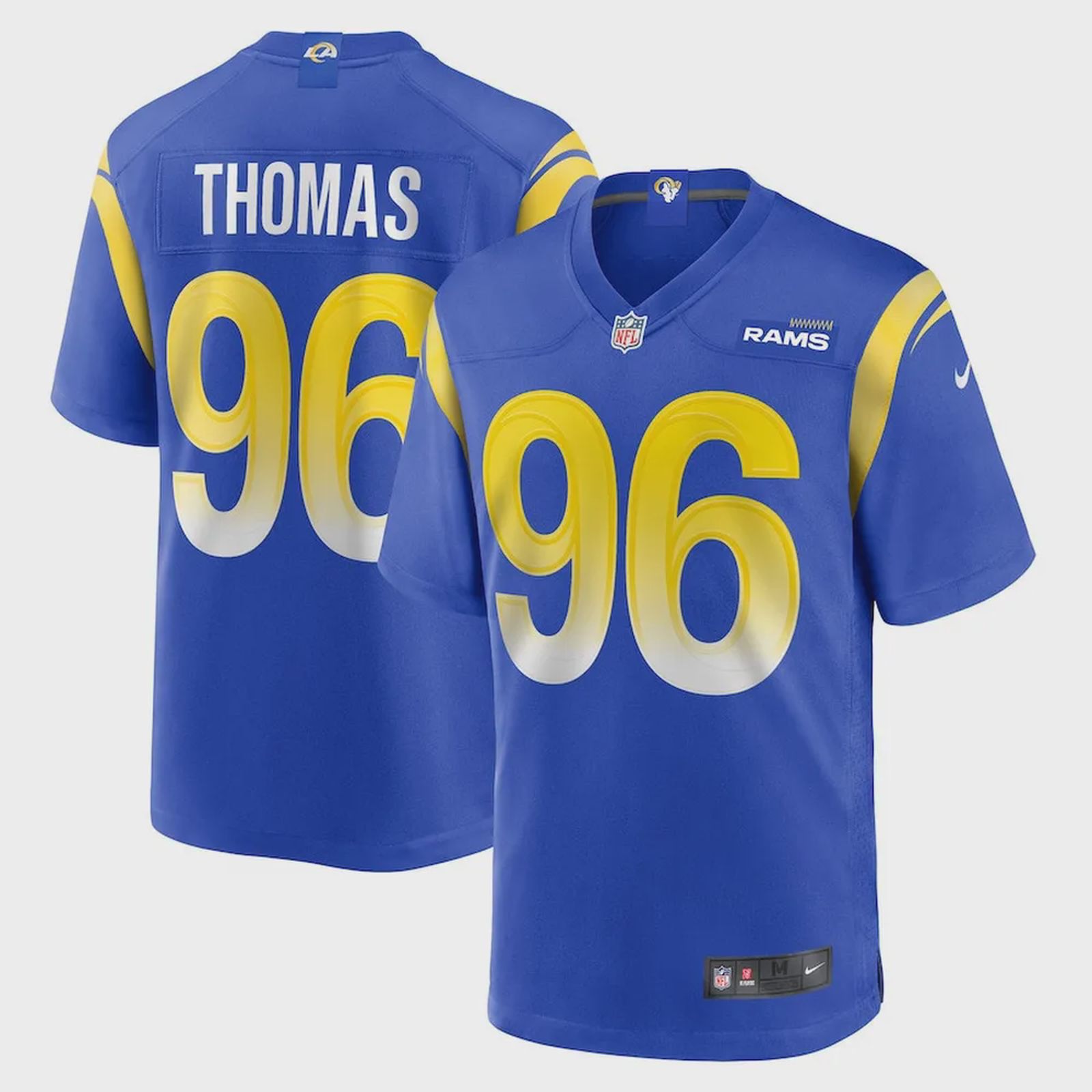 Keir Thomas Los Angeles Rams Game Player Jersey – Royal