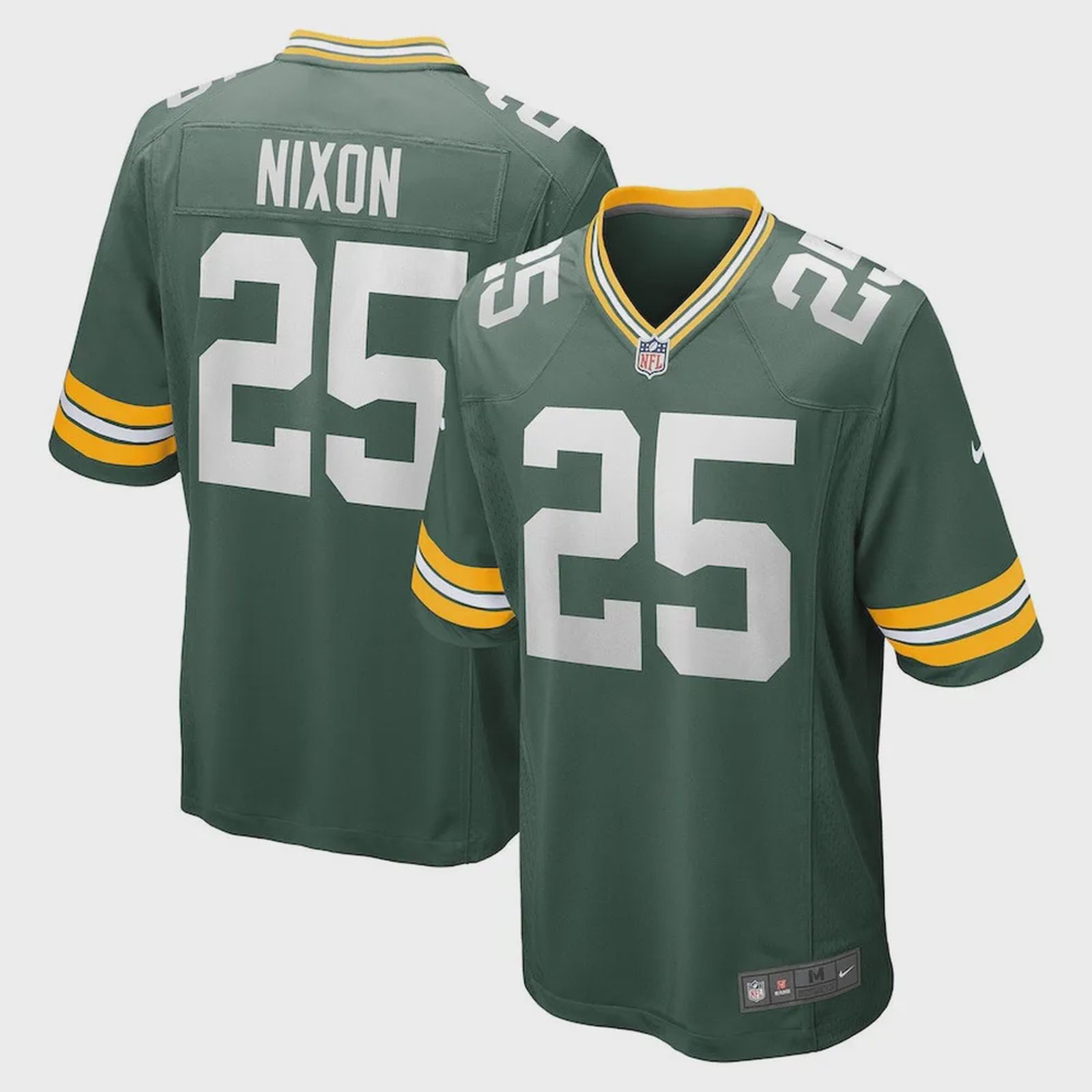 Keisean Nixon 25 Green Bay Packers Game Player Jersey – Green