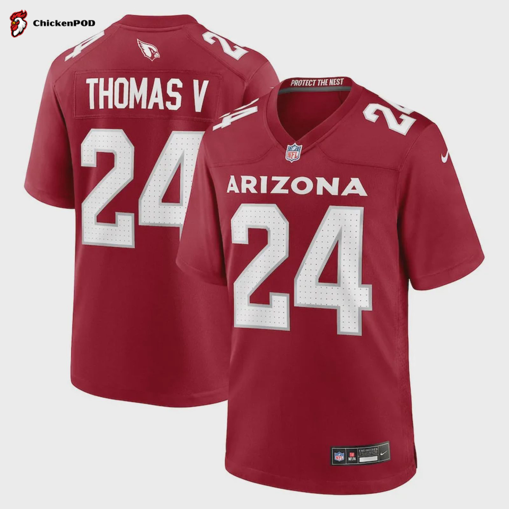 Starling Thomas V 24 Arizona Cardinals Men Team Game Jersey – Cardinal