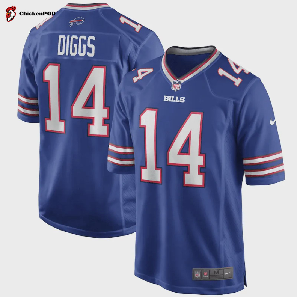 Stefon Diggs 14 Buffalo Bills Alternate Men Game Jersey – Royal