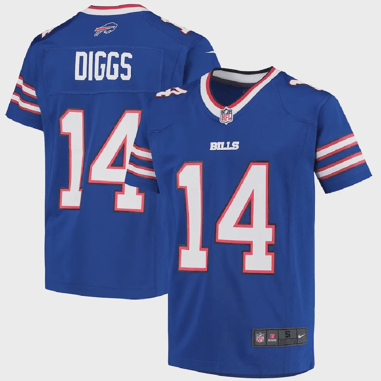 Stefon Diggs 14 Buffalo Bills Youth Game Jersey – Royal