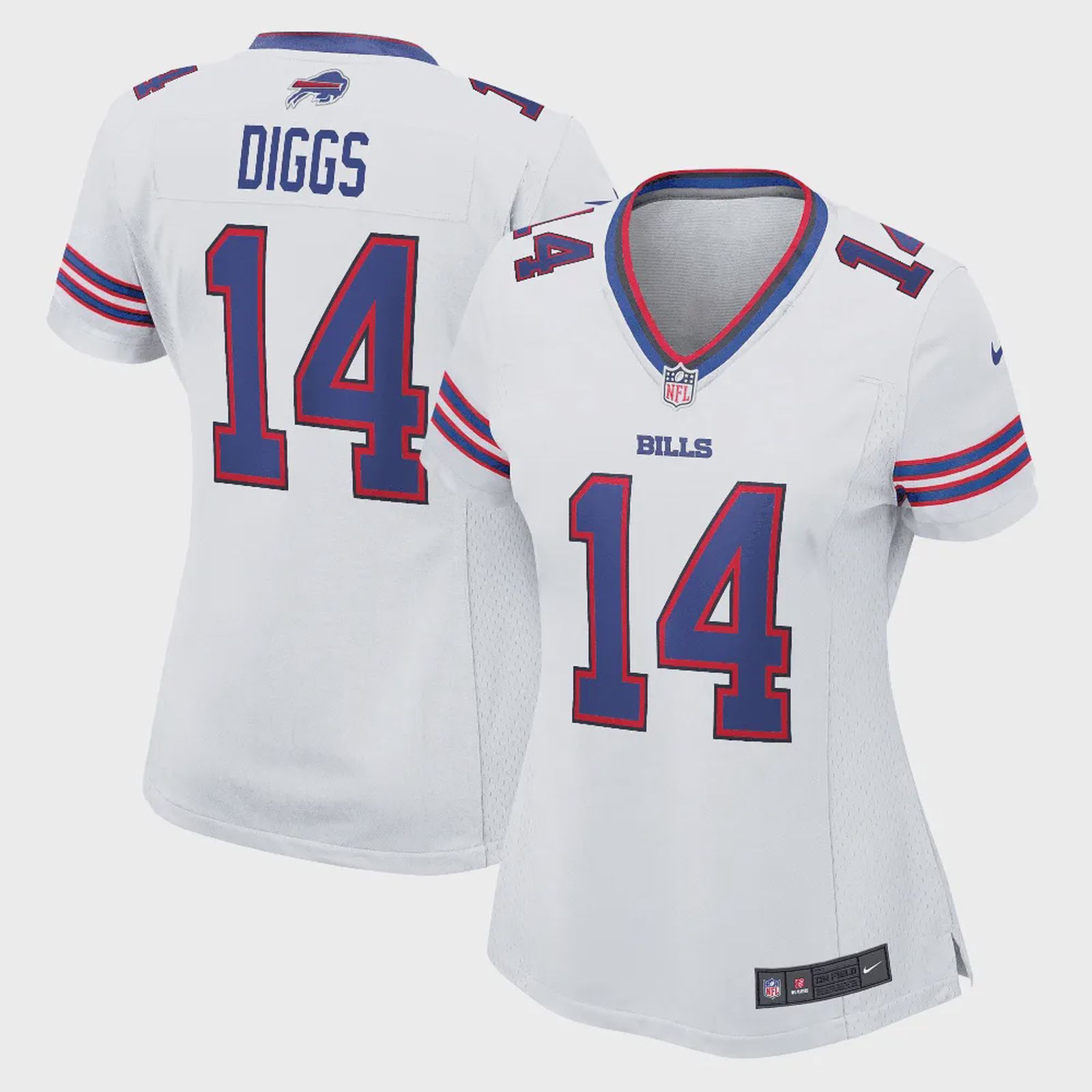 Stefon Diggs Buffalo Bills Women’s Game Jersey – White Jersey