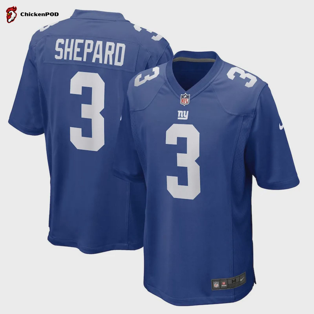 Sterling Shepard 3 New York Giants Game Player Jersey – Royal