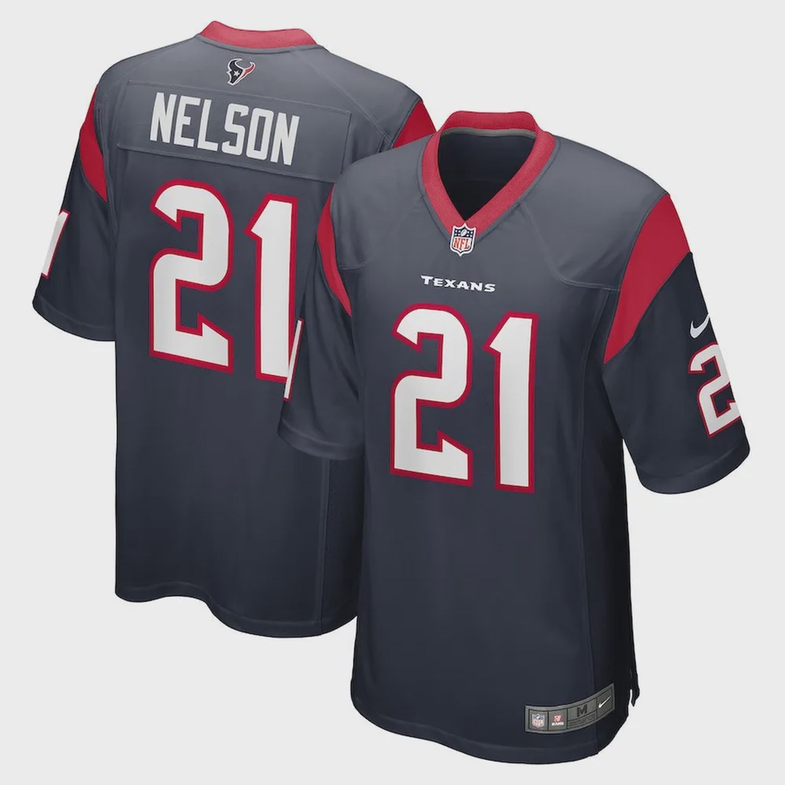 Steven Nelson Houston Texans Game Player Jersey – Navy