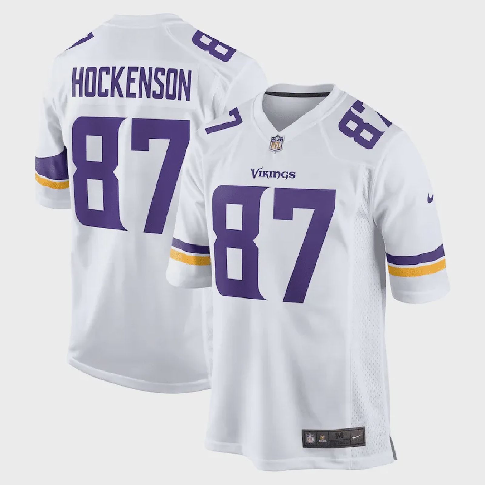 T. Hockenson 87 Minnesota Vikings Game Player Jersey – White