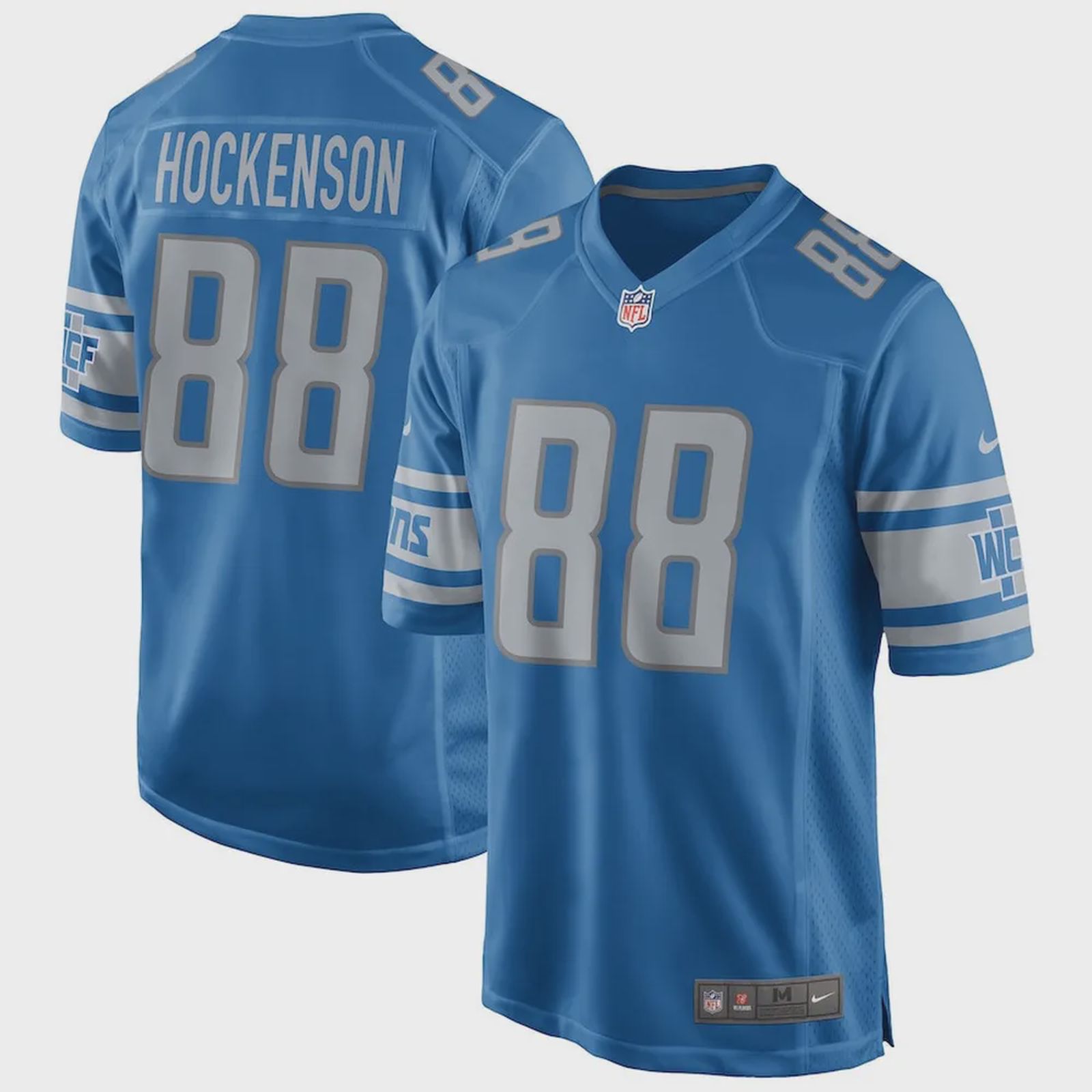 T. Hockenson 88 Detroit Lions Men Game Jersey – Blue