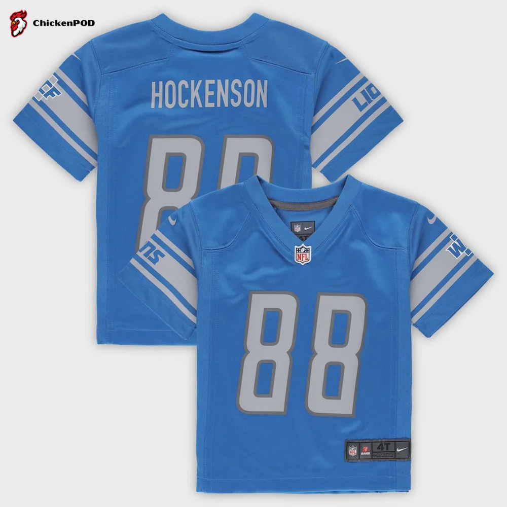 T. Hockenson 88 Detroit Lions Toddler Game Jersey – Blue