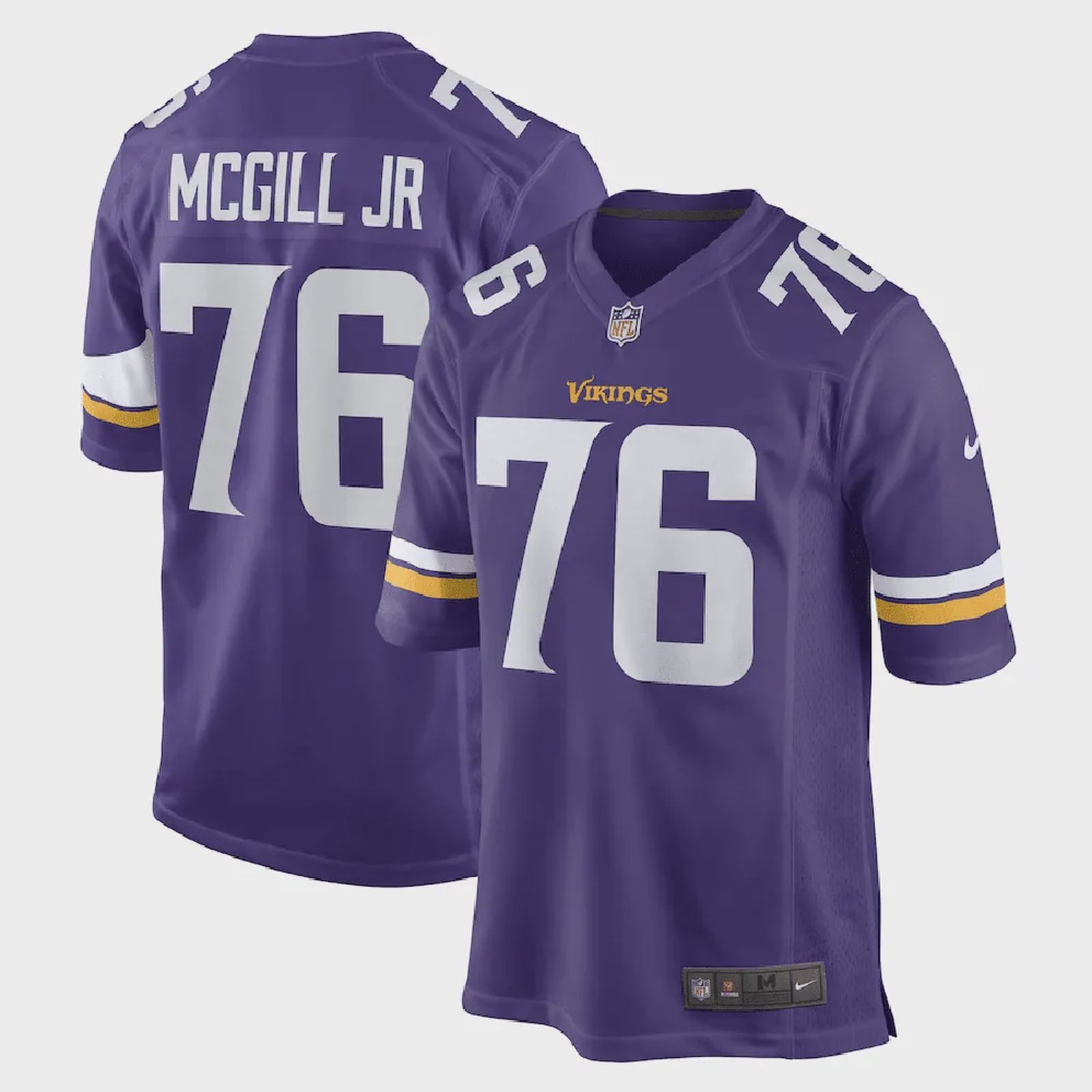 T. McGill Jr. Minnesota Vikings Game Player Jersey – Purple