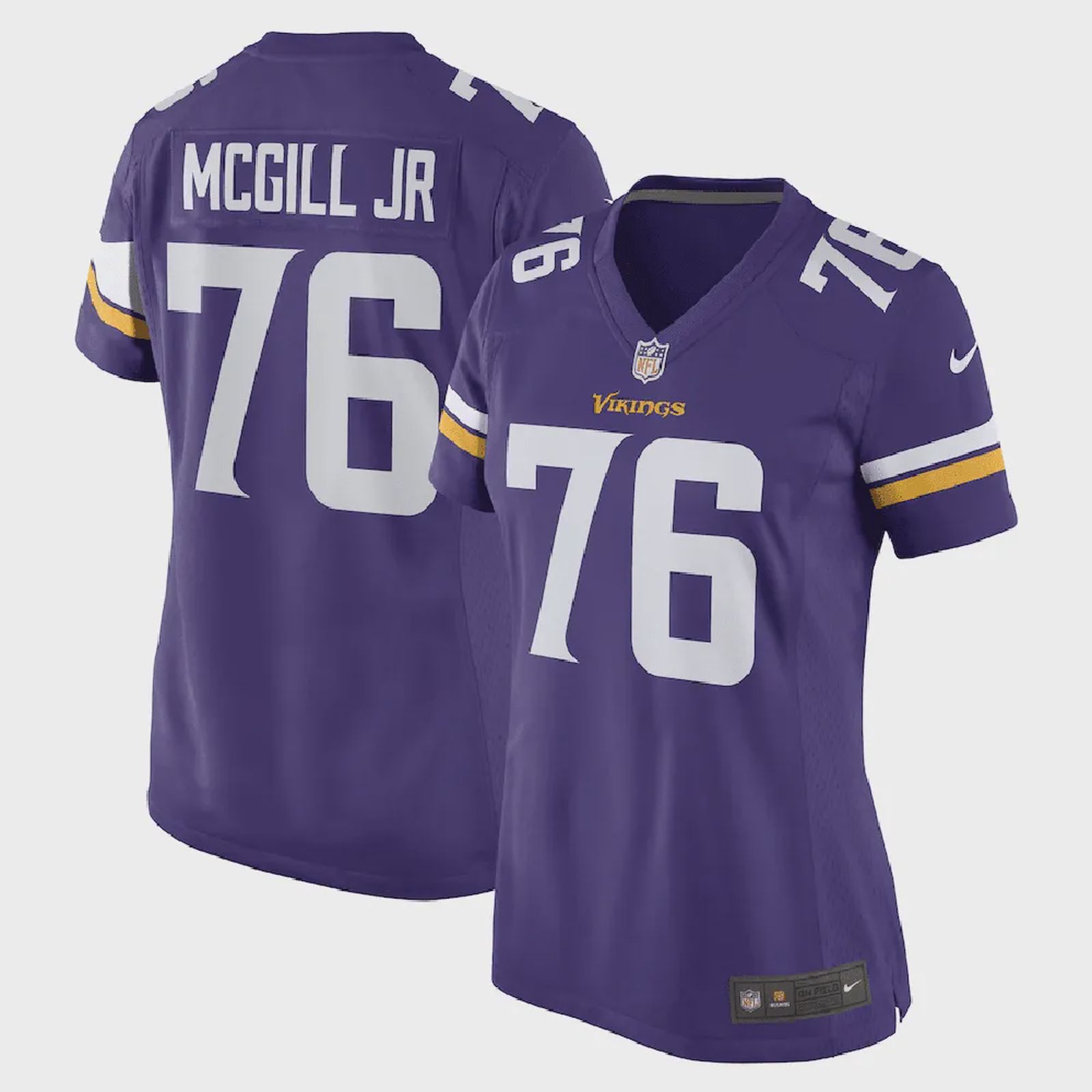 T. McGill Jr. Minnesota Vikings Women’s Game Player Jersey – Purple